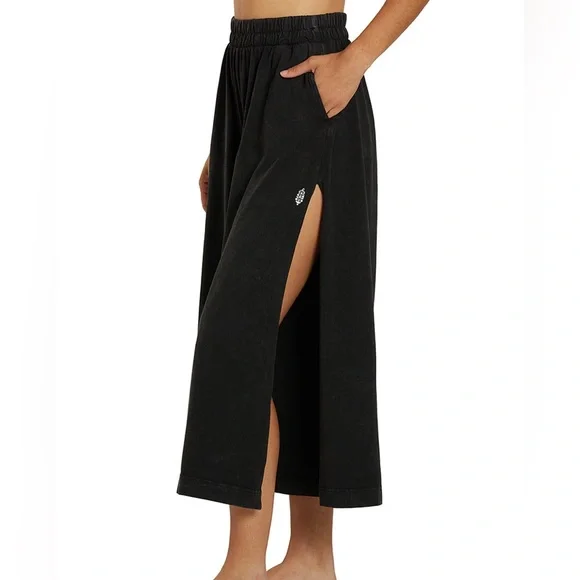 NWT, Free People, Hot Shot Slit, Wide Leg Pant, MEDIUM - Picture 3 of 10